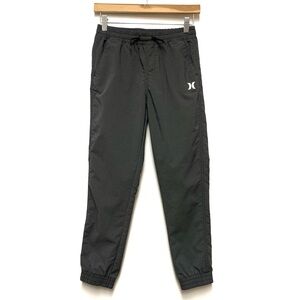 Hurley Boys H2O Dri Performance Active Jogger‎ Pants Size M Black Mini Stripe